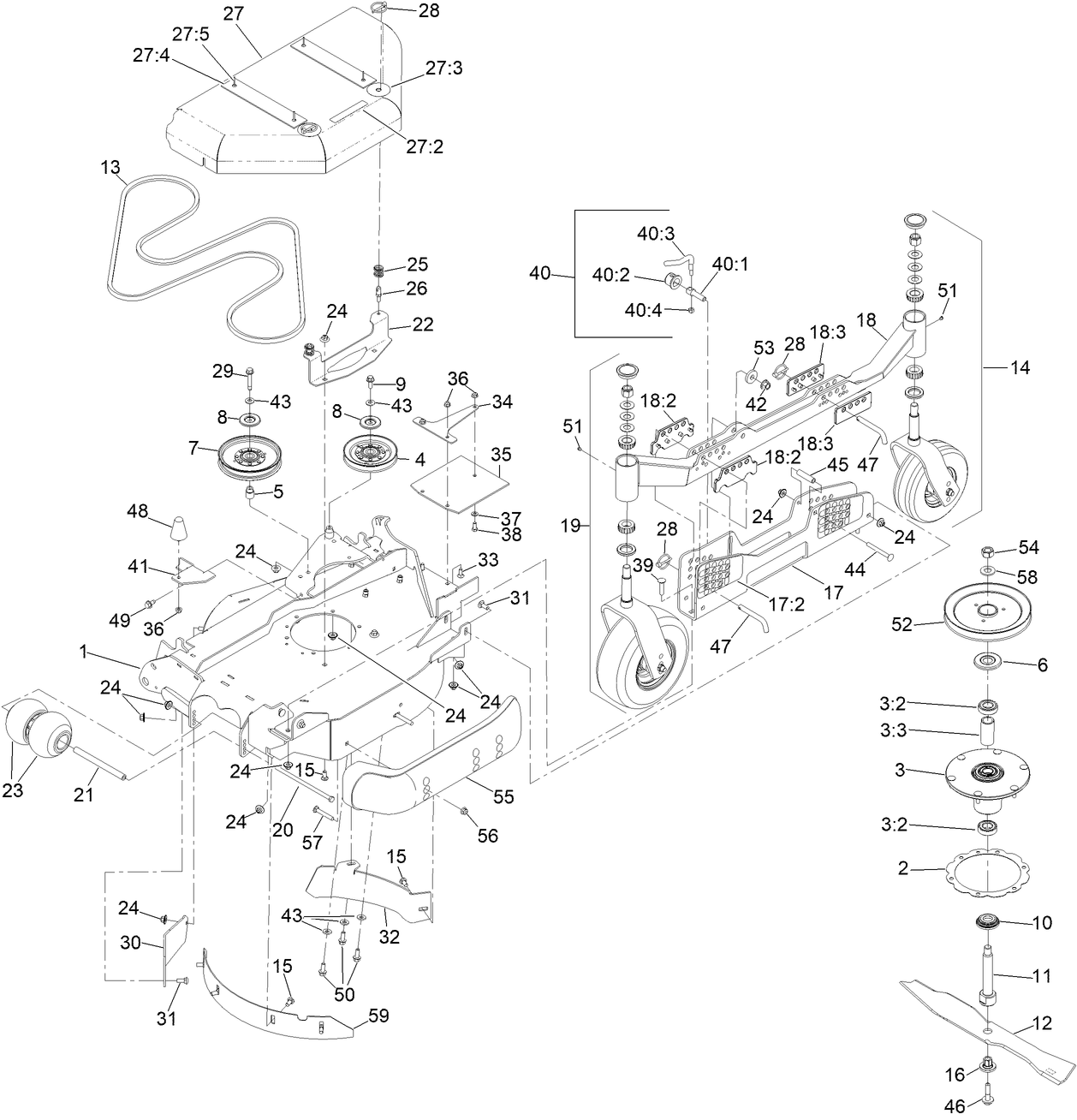 LH Wing Deck Assembly