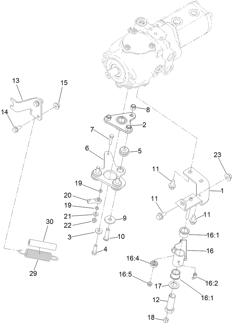Tandem Pump Mount Assembly