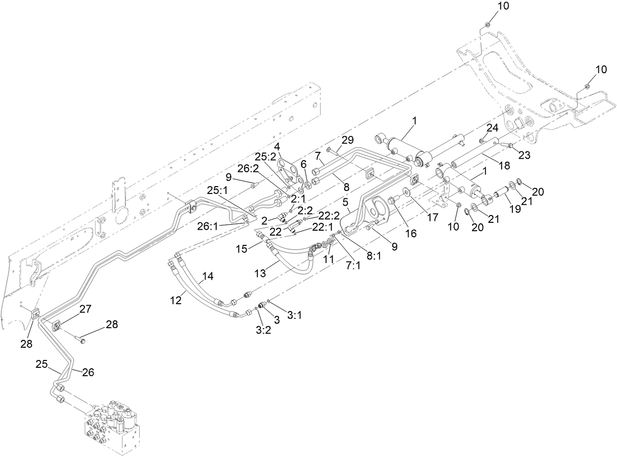 Rear Lift Hydraulic Assembly