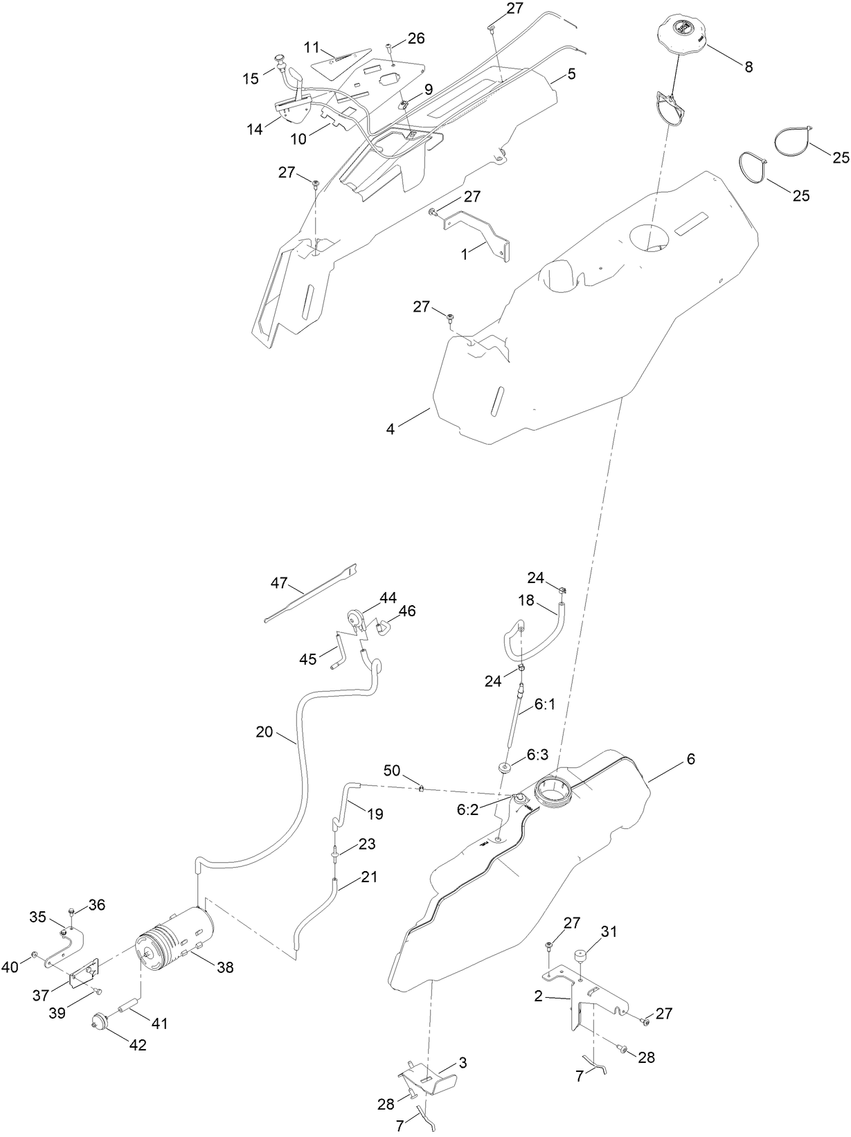 Fuel Pod and Body Styling Assembly