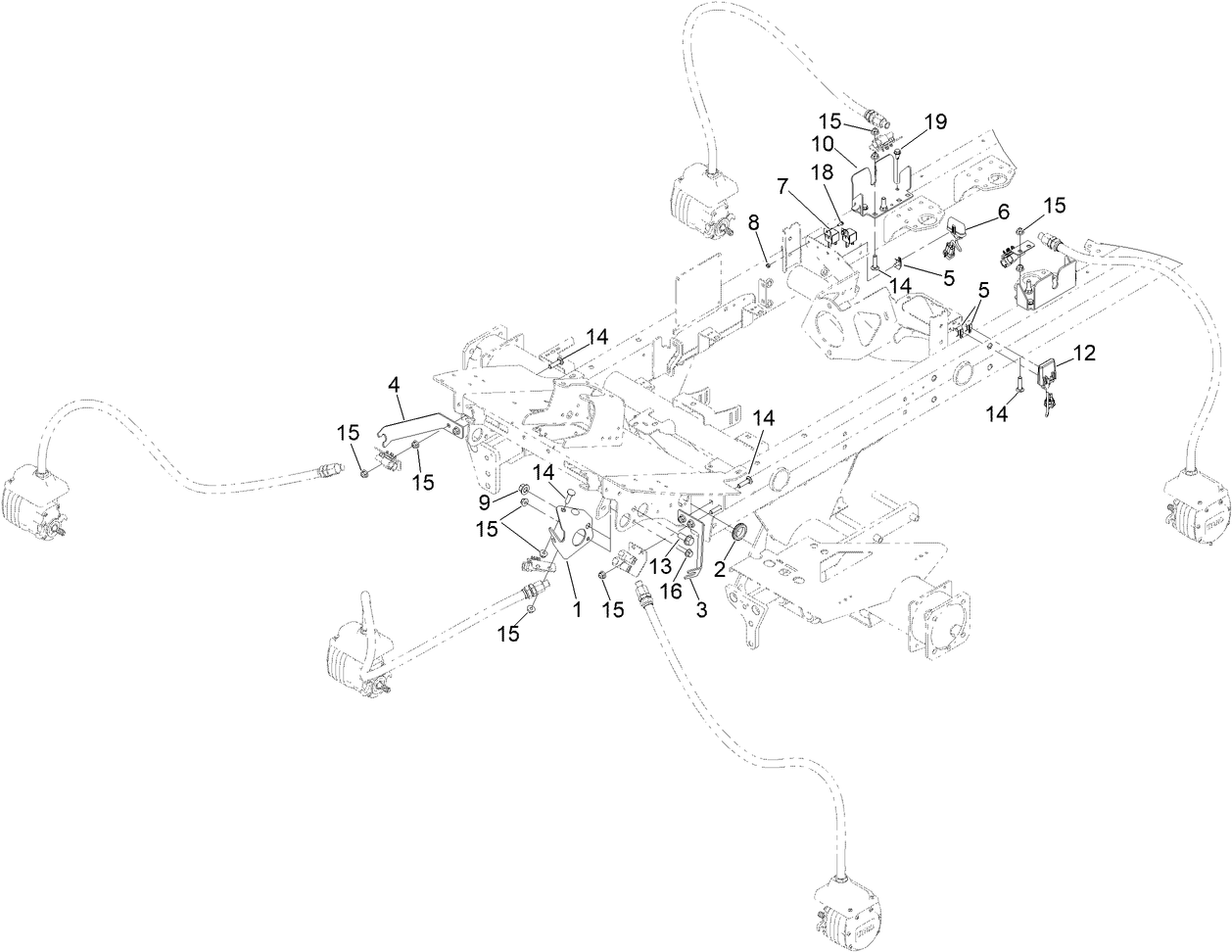 Reel Motor Plumbing Assembly