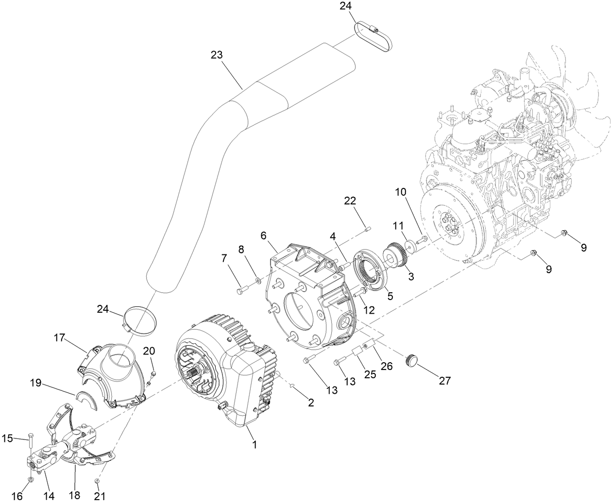 Generator And Drive Shaft Assembly