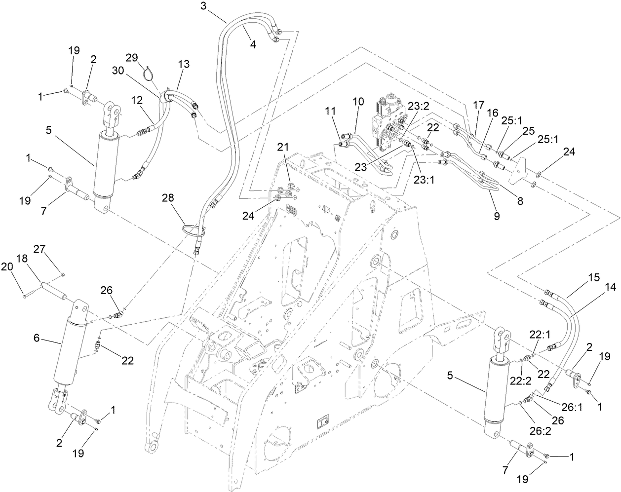 Hydraulic Loader Cylinder Assembly