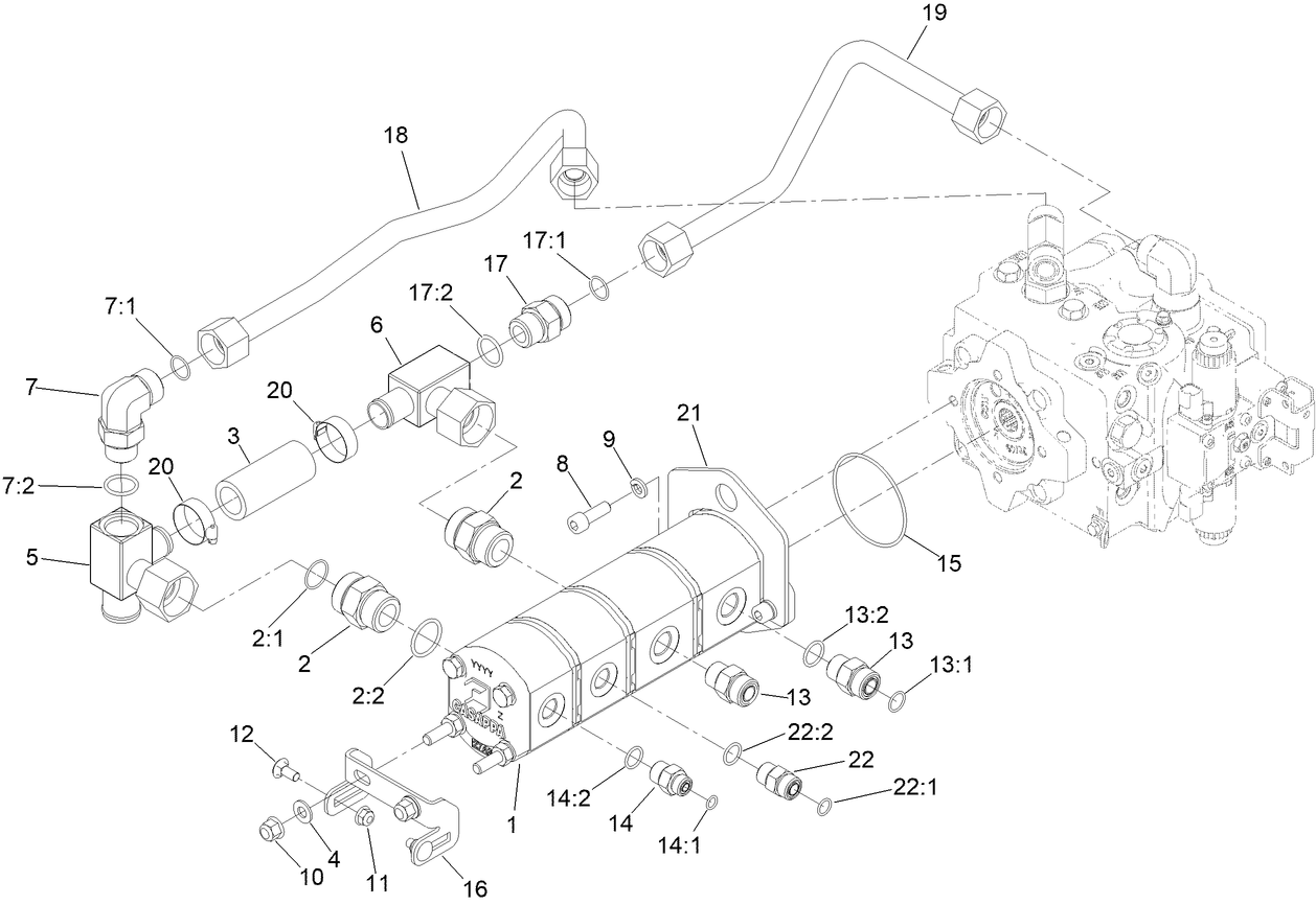 Gear Pump Mounting Assembly