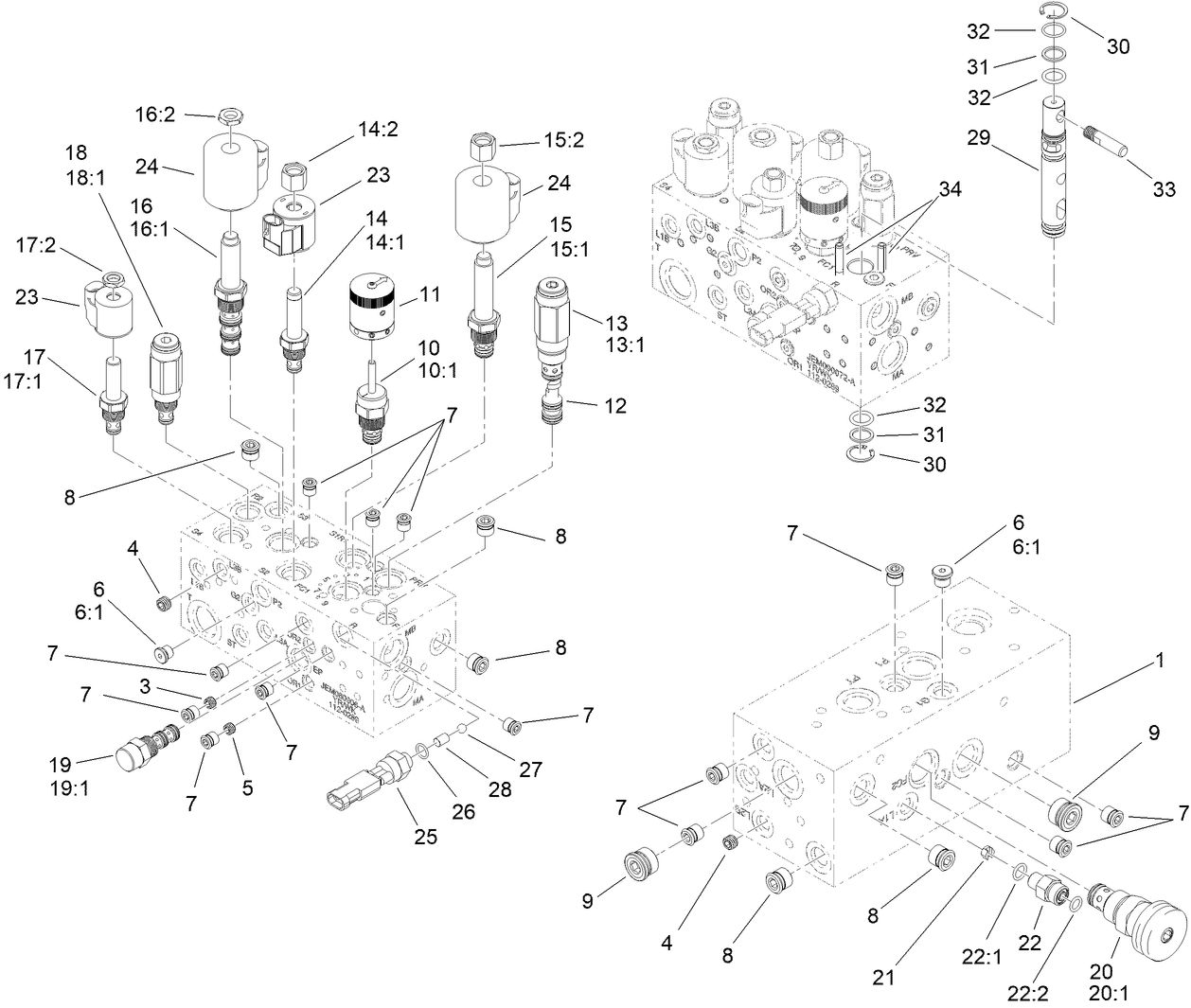Hydraulic Manifold Assembly No. 147-3077