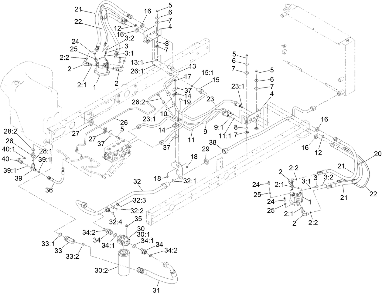Rear Deck Hydraulic Assembly