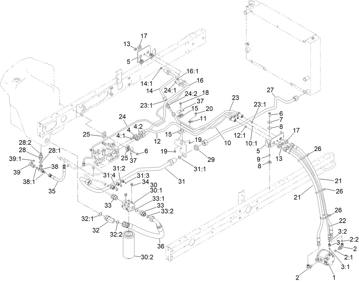 No. 2 and 3 Reel Drive Hydraulic Assembly