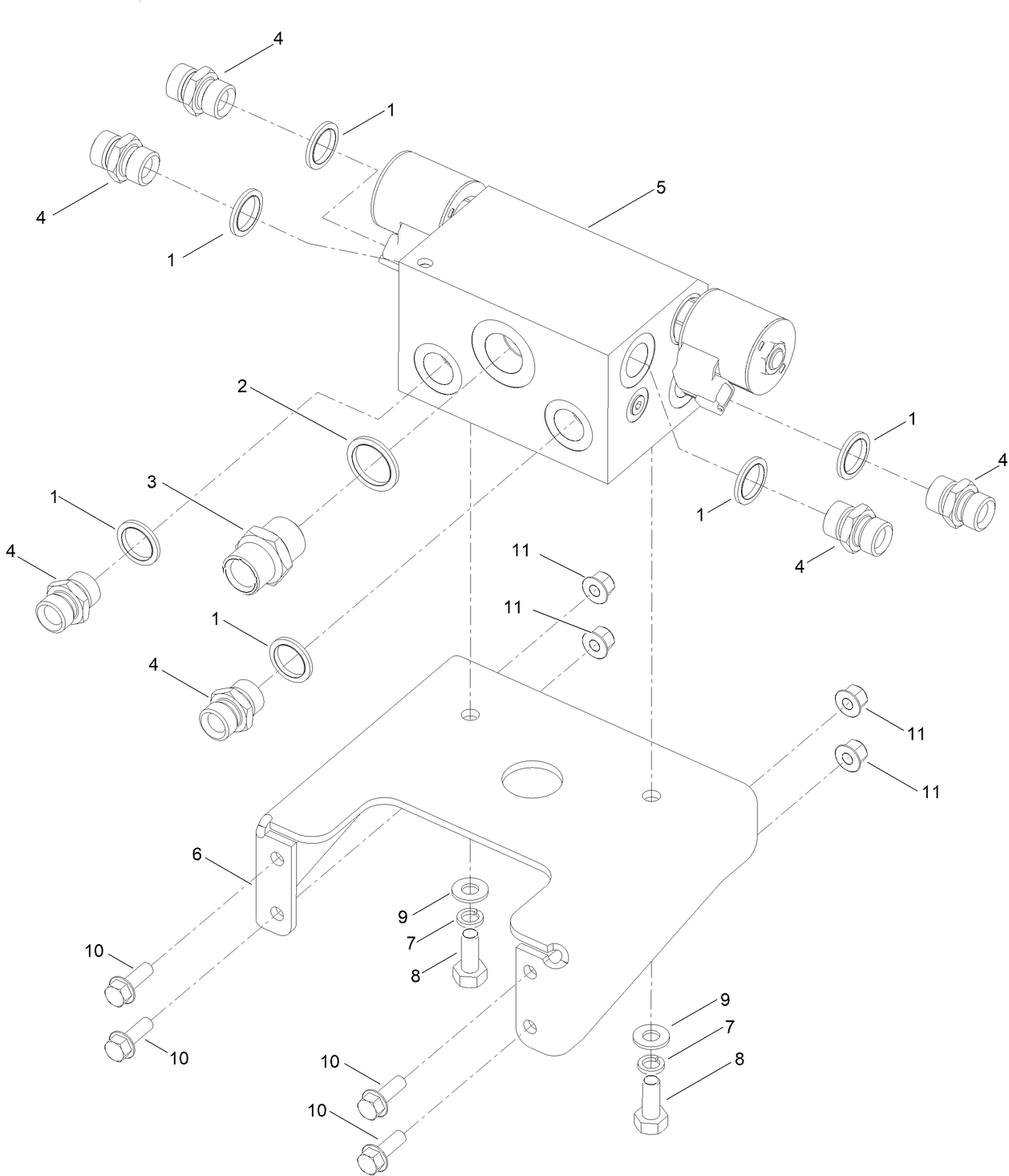 Front Transmission Manifold Assembly