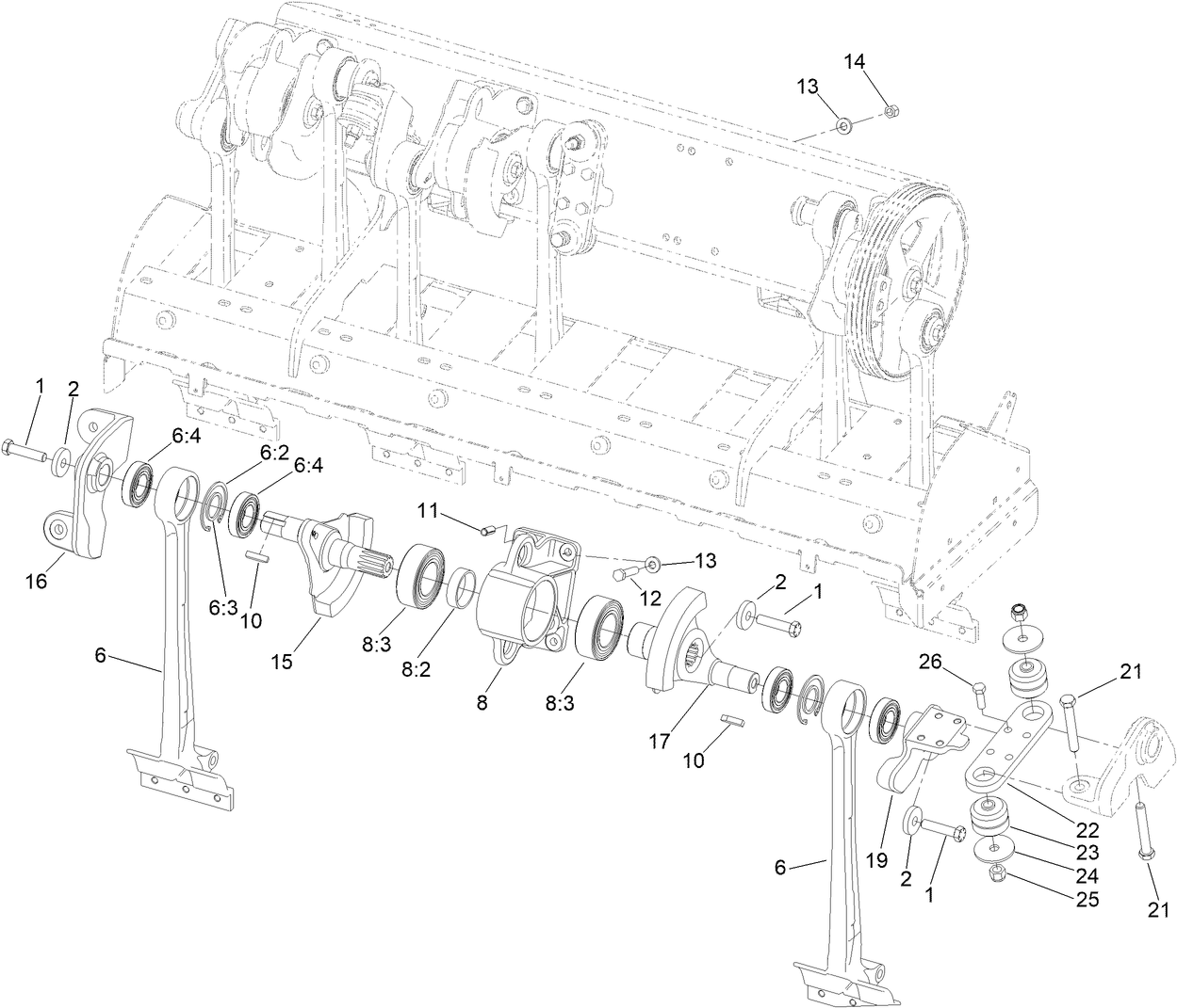 No. 3 and No. 4 Crankarm Assembly
