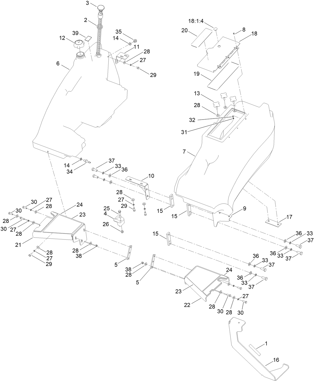 Fuel Tank and Storage Pod Assembly