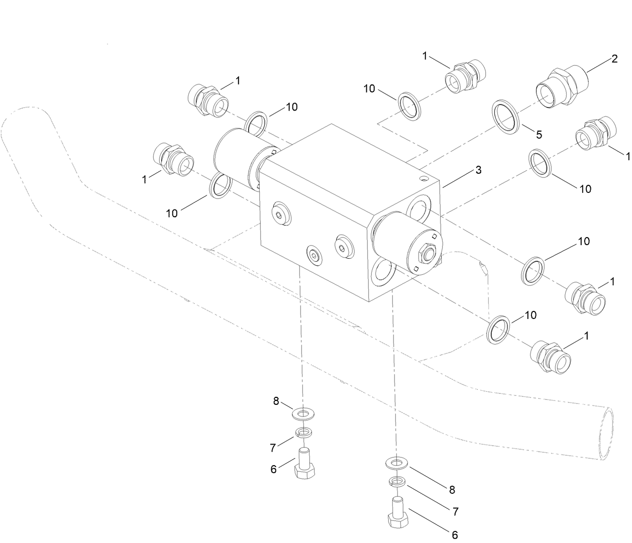 Rear Transmission Control Manifold Assembly