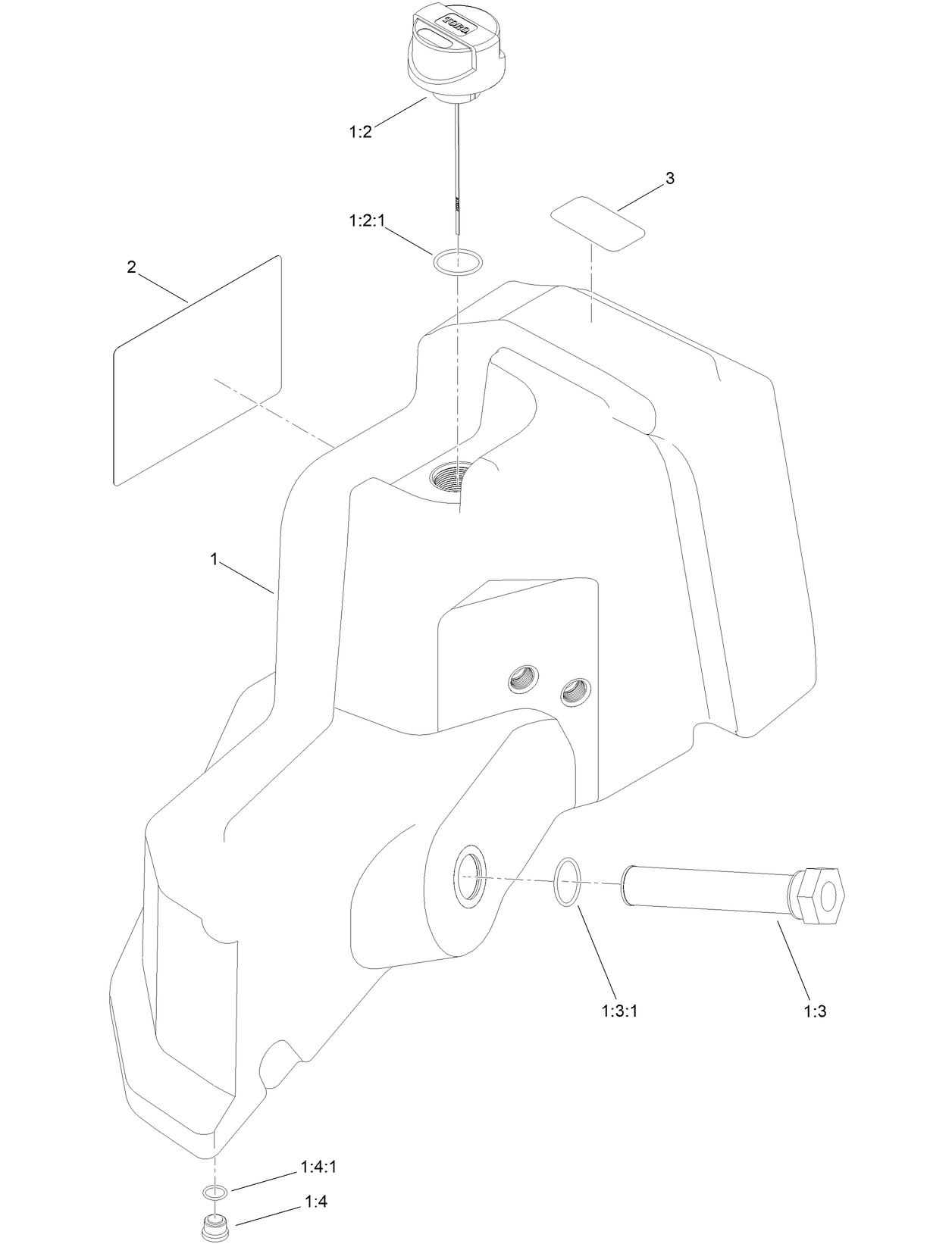 Hydraulic Tank Assembly No. 145-7444SP