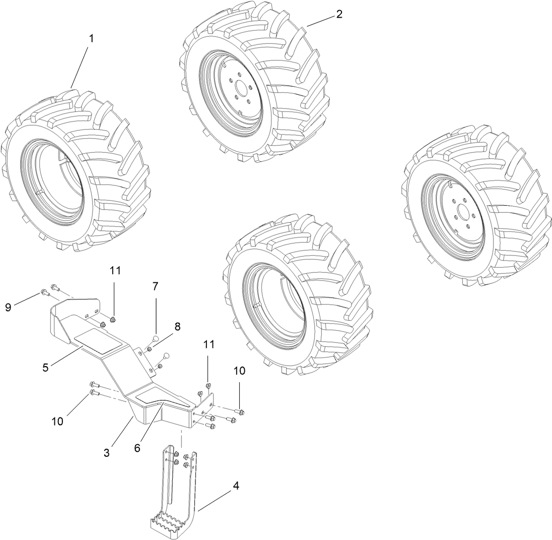 23 Inch Tire Assembly