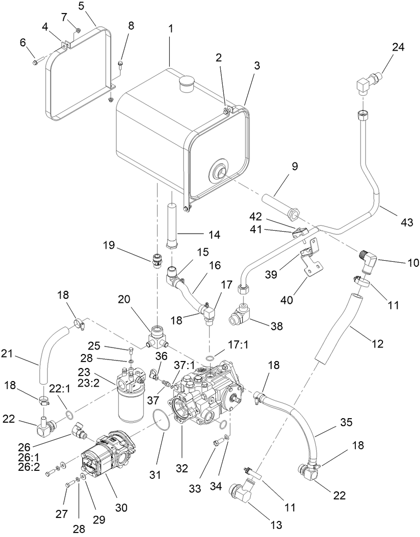 Tank Plumbing Assembly