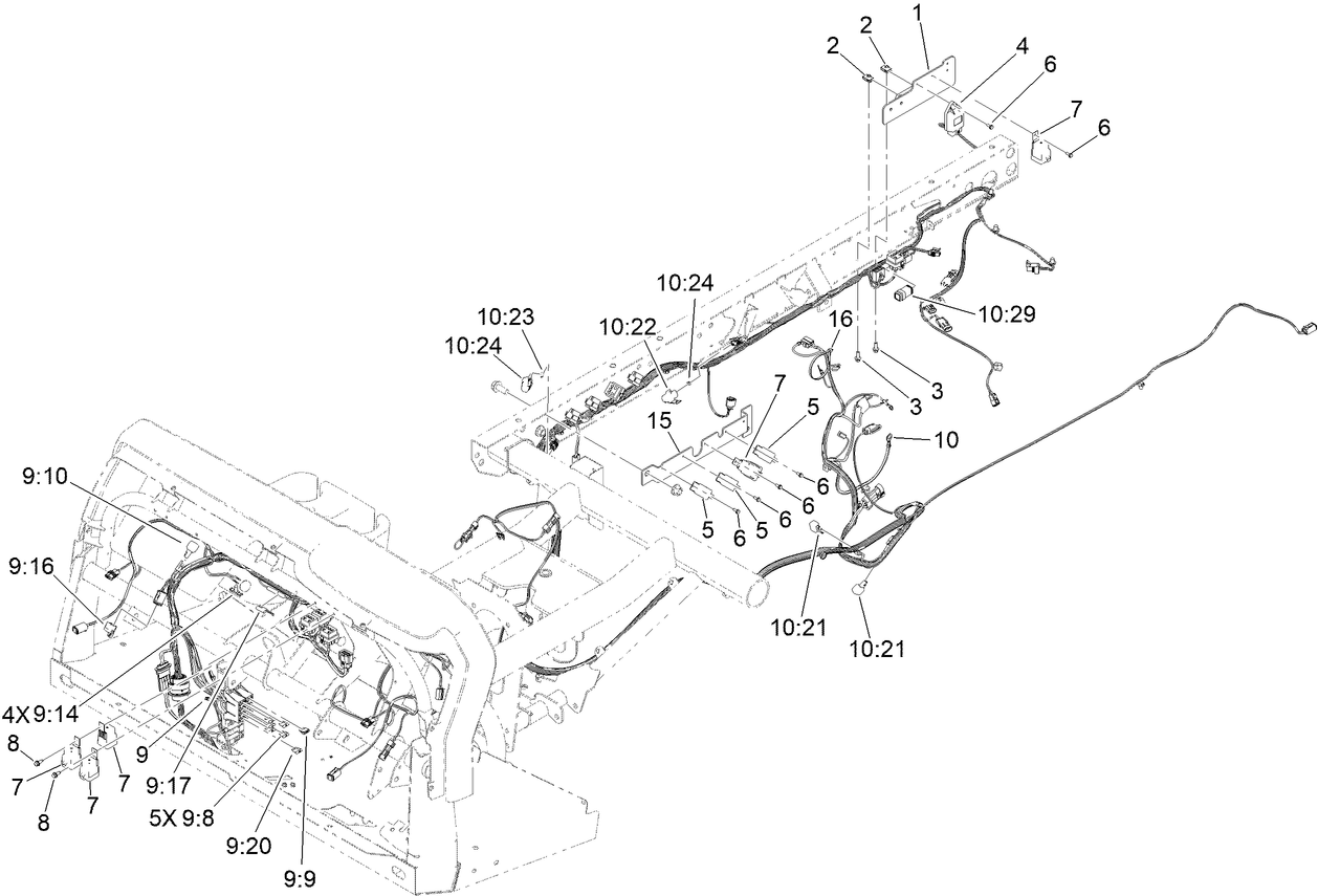 Front and Rear Wire Harness Assembly