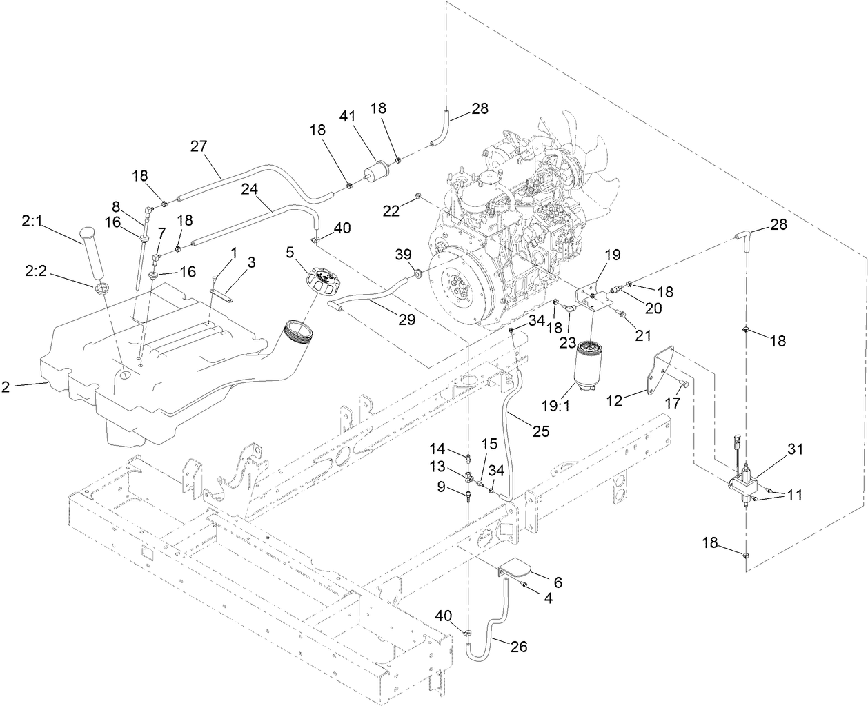 Fuel Tank and Filter Assembly