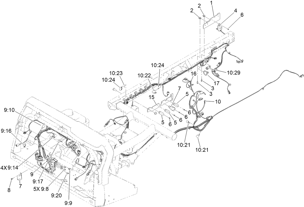 Front and Rear Wire Harness Assembly