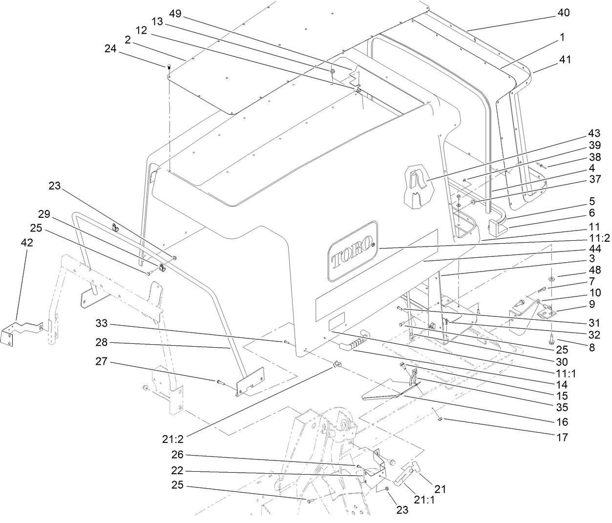 Hood and Screen Assembly