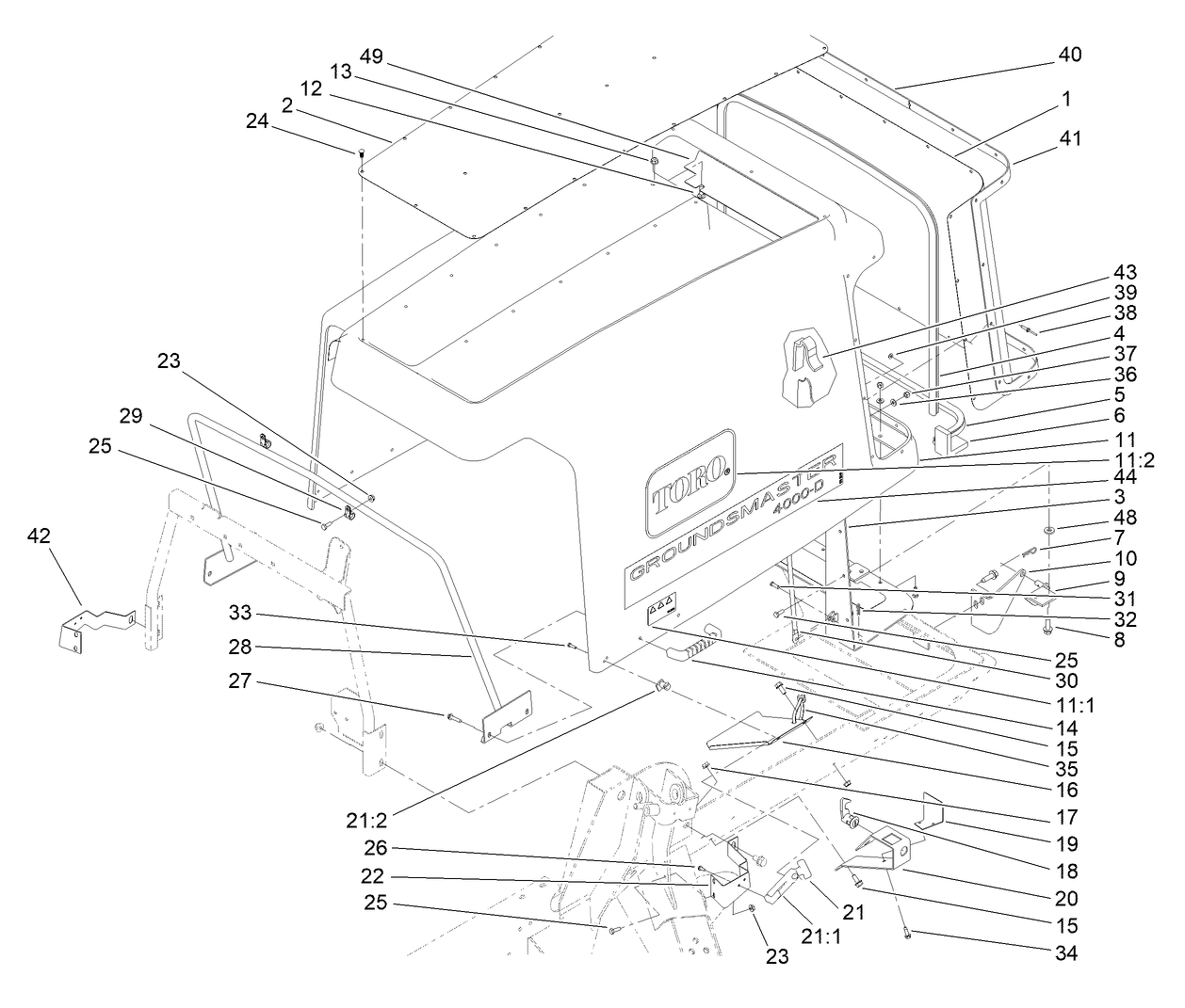Hood and Screen Assembly