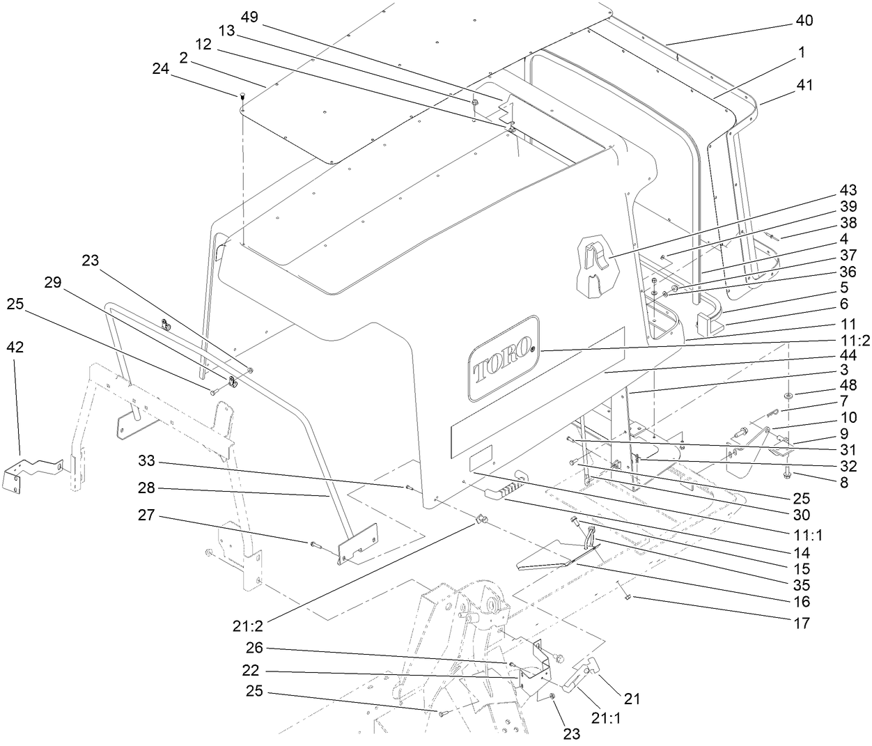 Hood and Screen Assembly