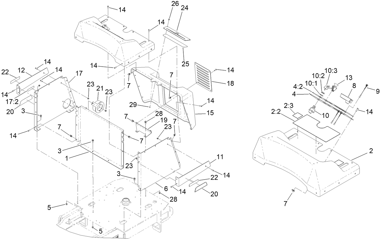 Tower and Hood Assembly