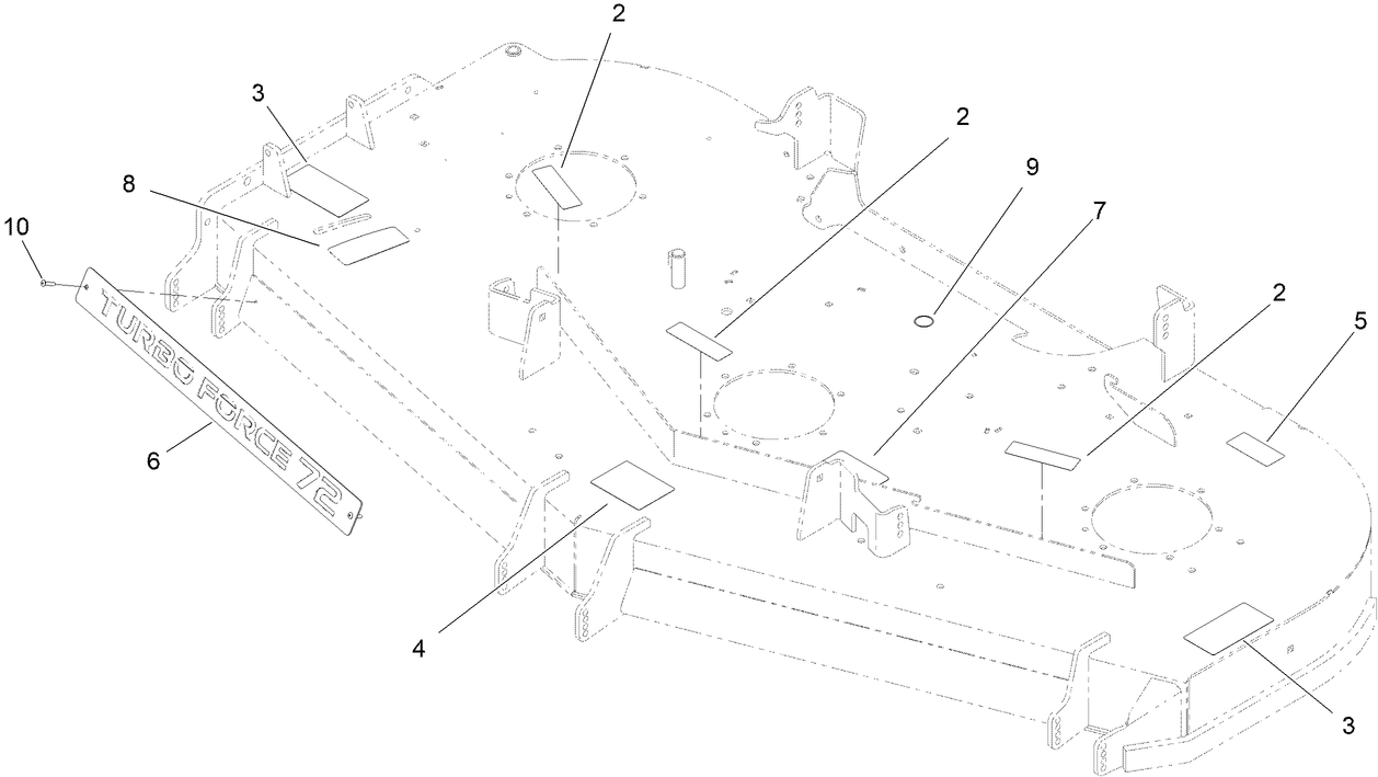 Deck and Decal Asssembly No. 145-1621