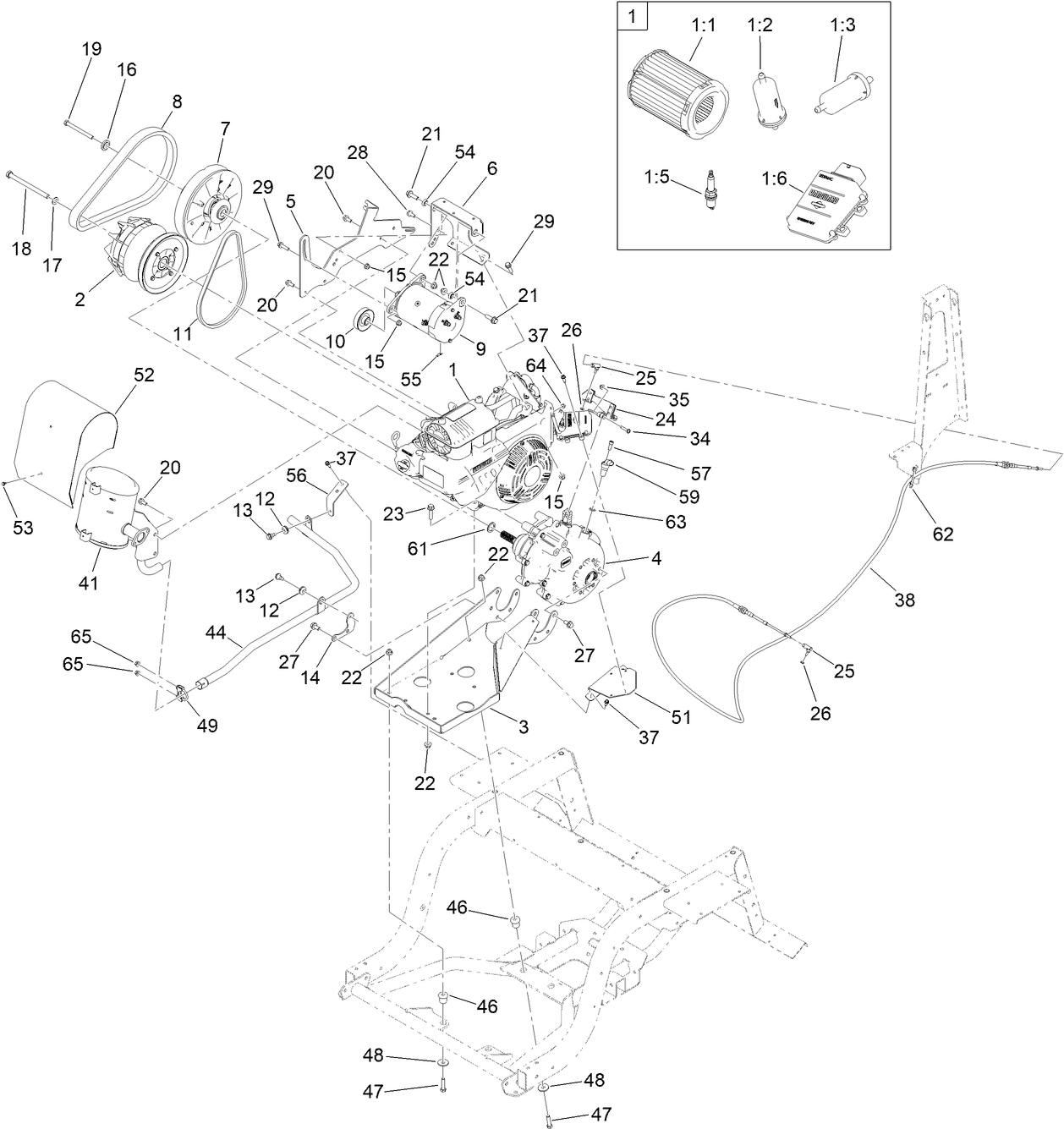 Engine and Transaxle Assembly