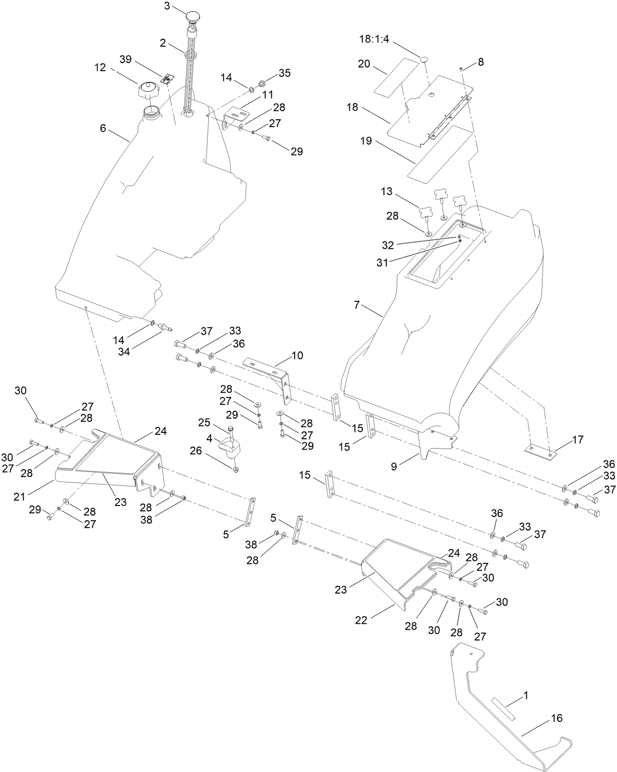 Fuel Tank and Storage Pod Assembly