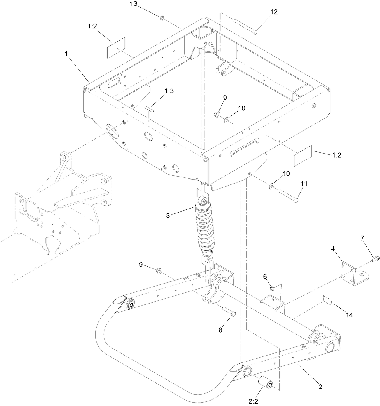 Rear Frame and Suspension Assembly