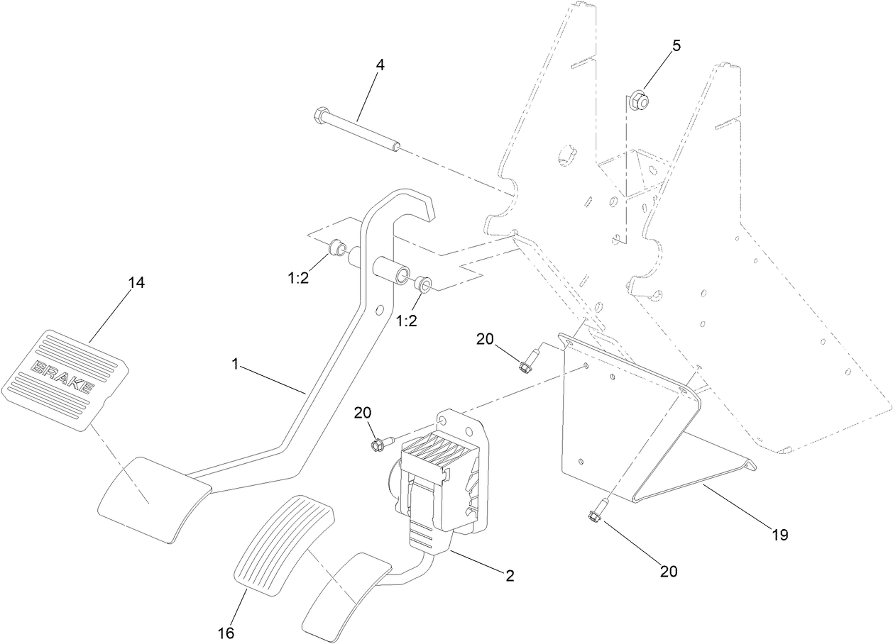Accelerator and Brake Pedal Assembly