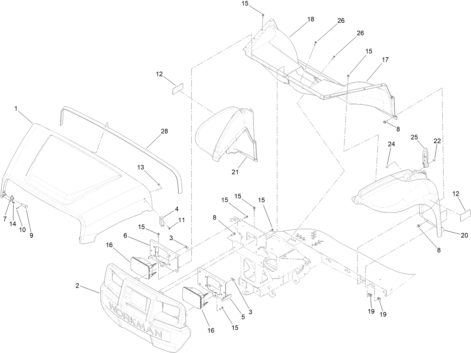 Hood and Fenders Assembly