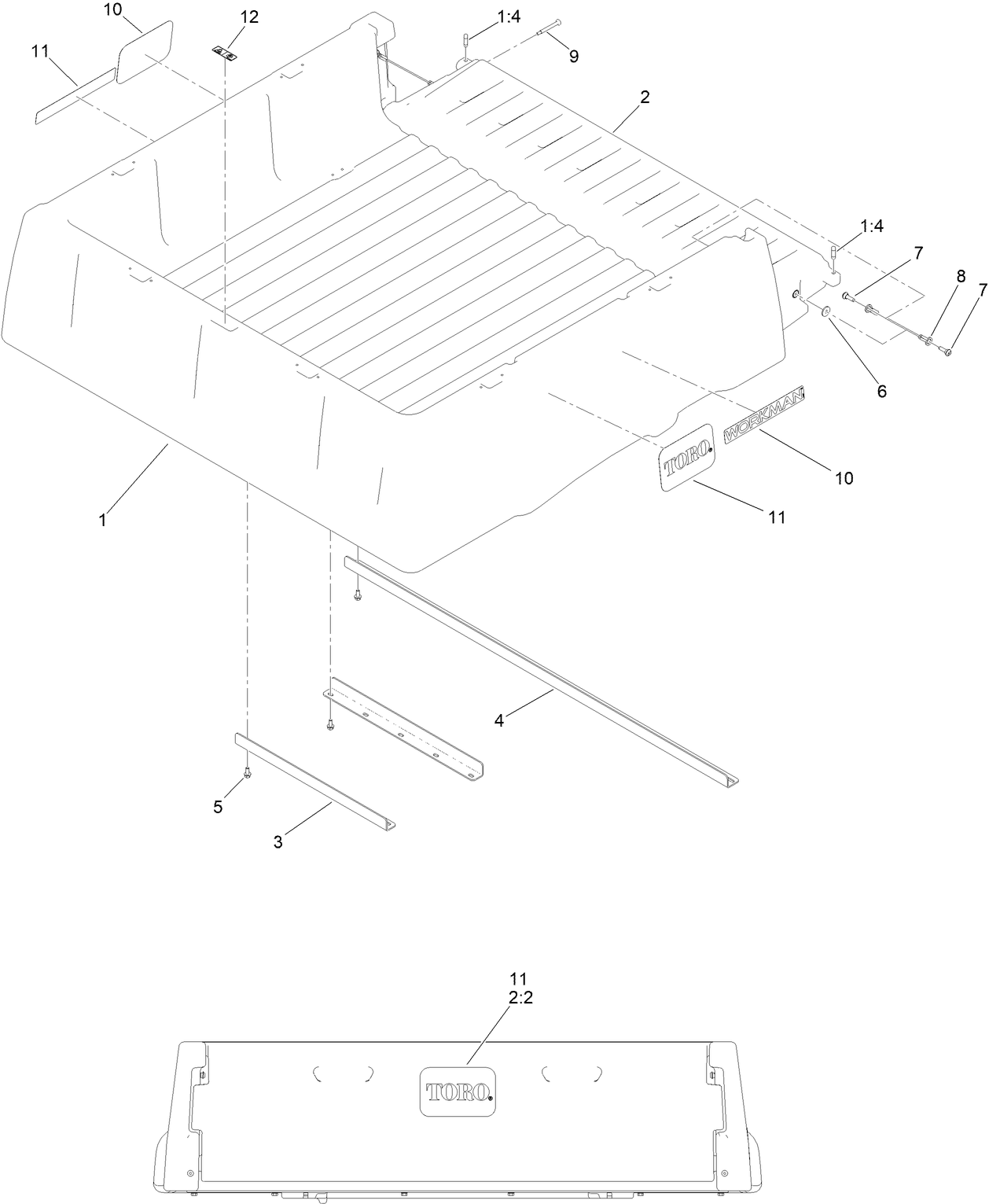 Cargo Bed Service Assembly No. 147-4026