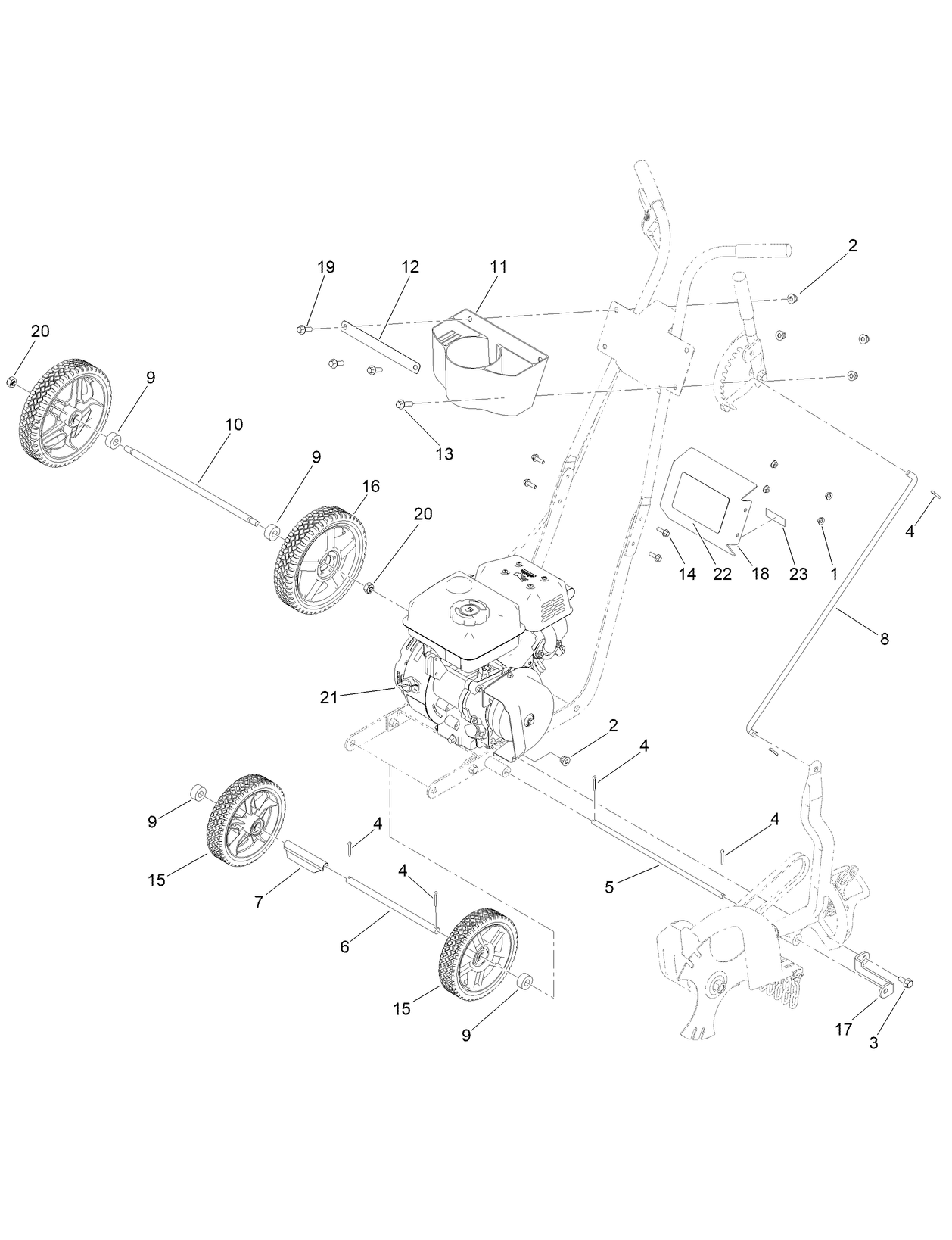 Chassis and Wheels Assembly