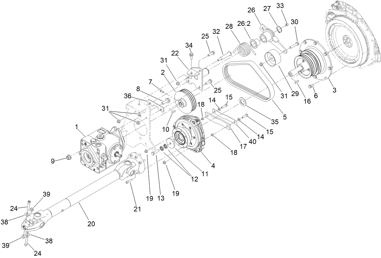 Hydraulic PTO Assembly