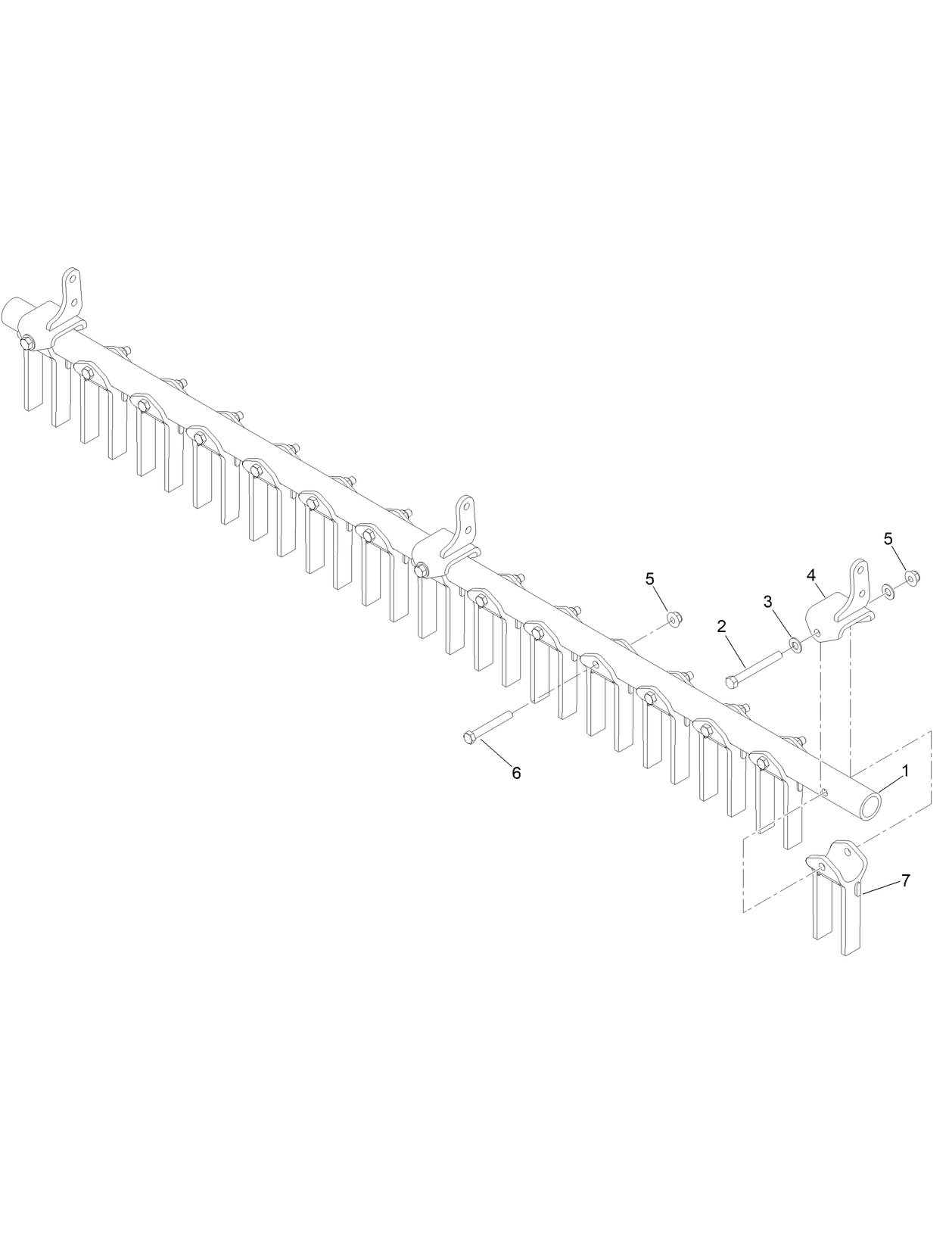 Scarifier Tine Assembly No. 145-4212