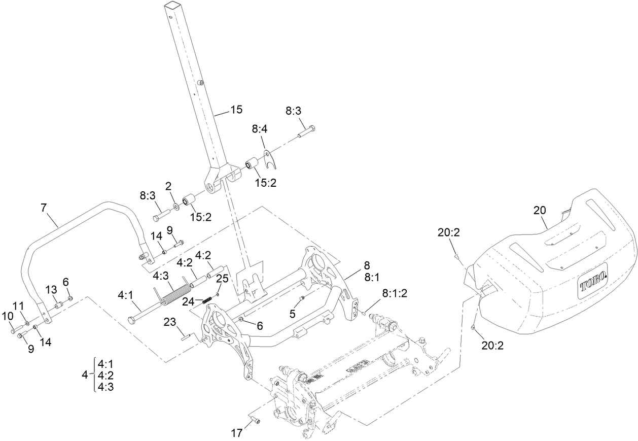 Frame and Handle Mount Assembly