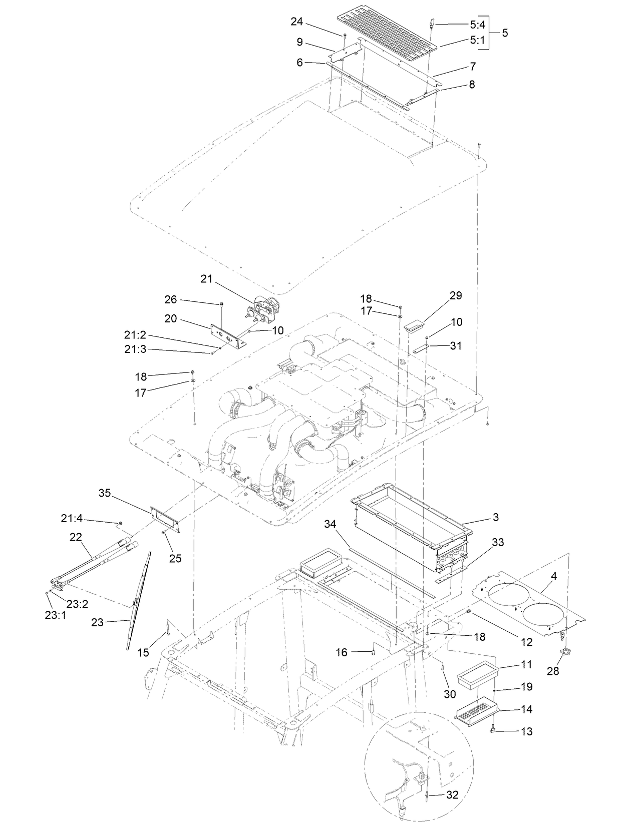 Cab Headliner Assembly
