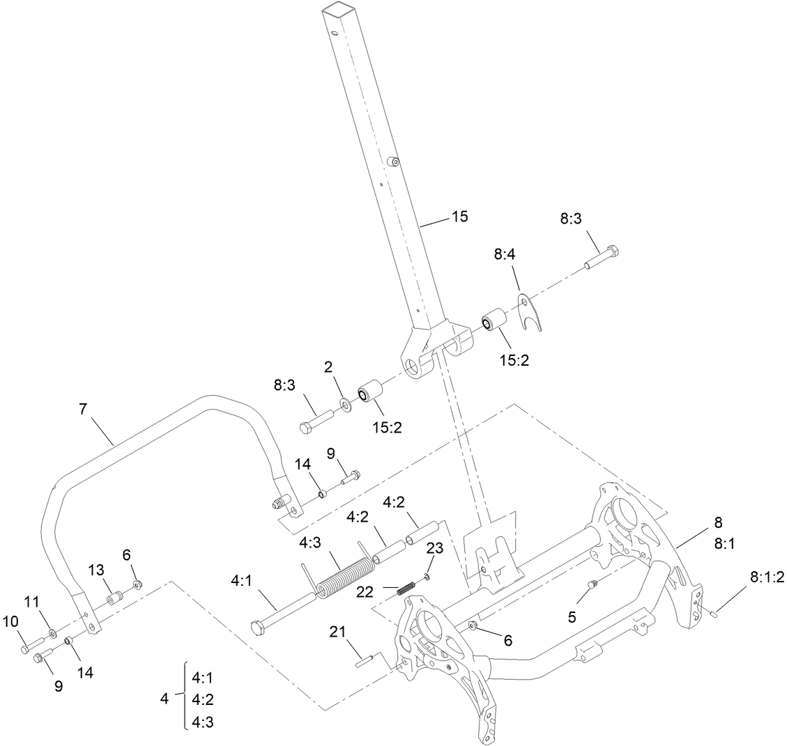 Frame and Handle Mount Assembly