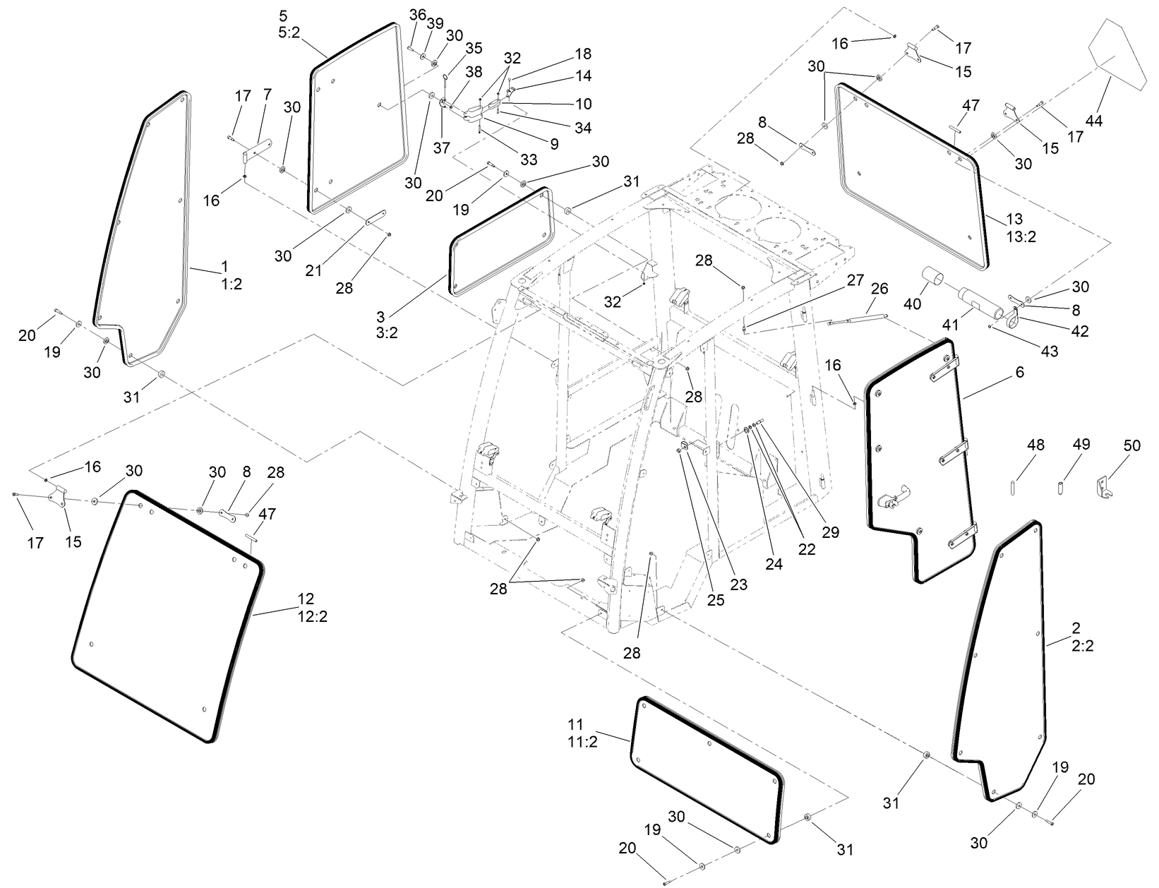 Window, Door and Striker Assembly