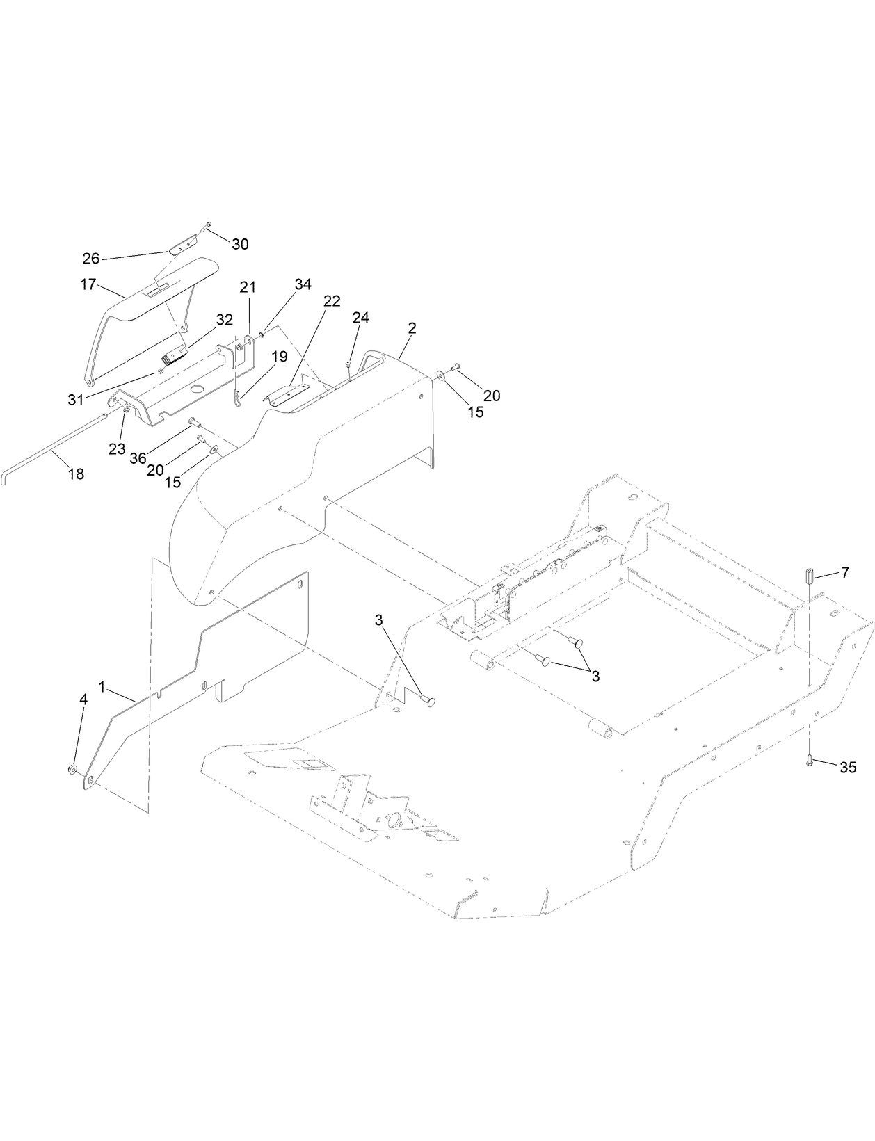 Fender, Tool Box and Cover Assembly