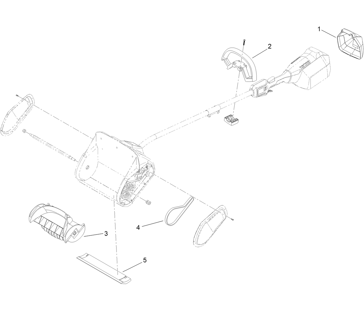 60V Cordless Power Shovel Assembly