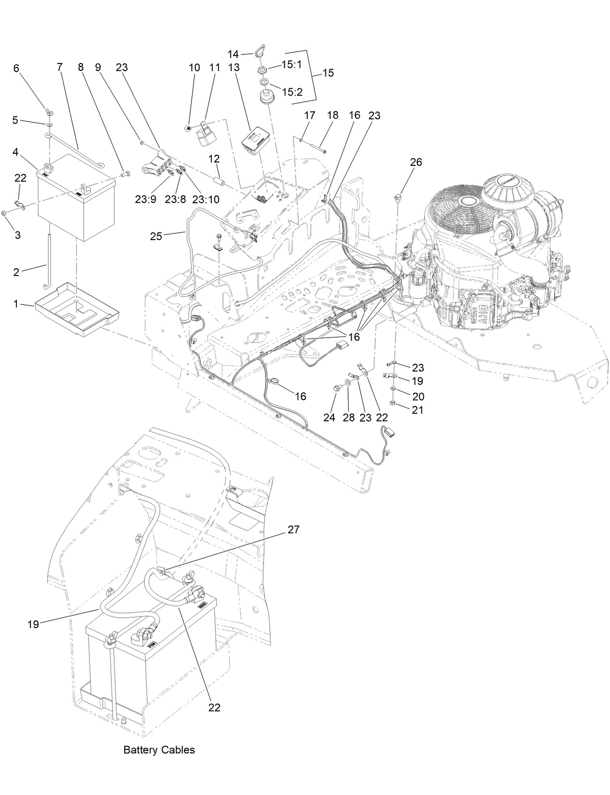 Battery and Electrical System Assembly