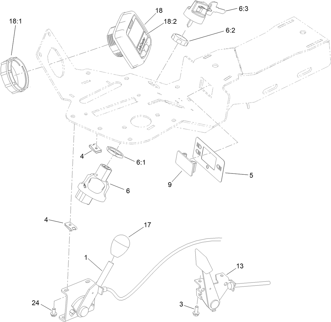 Ignition, Throttle and Choke Control Assembly