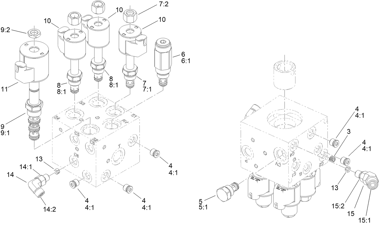 Hydraulic Lift Manifold Assembly No. 125-5187
