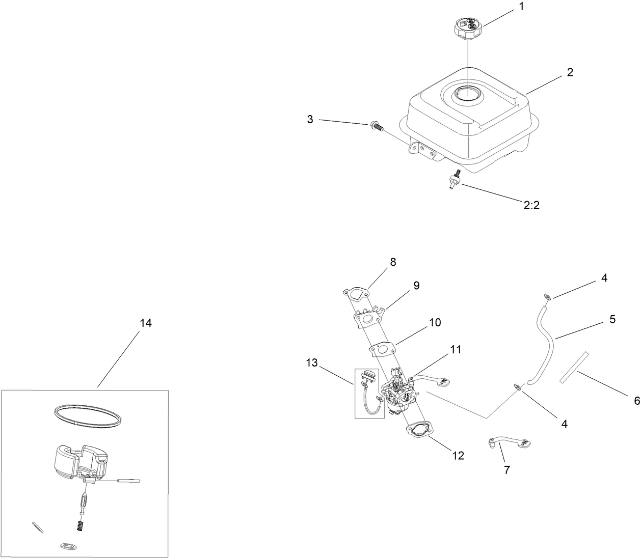 Fuel System and Carburetor Assembly