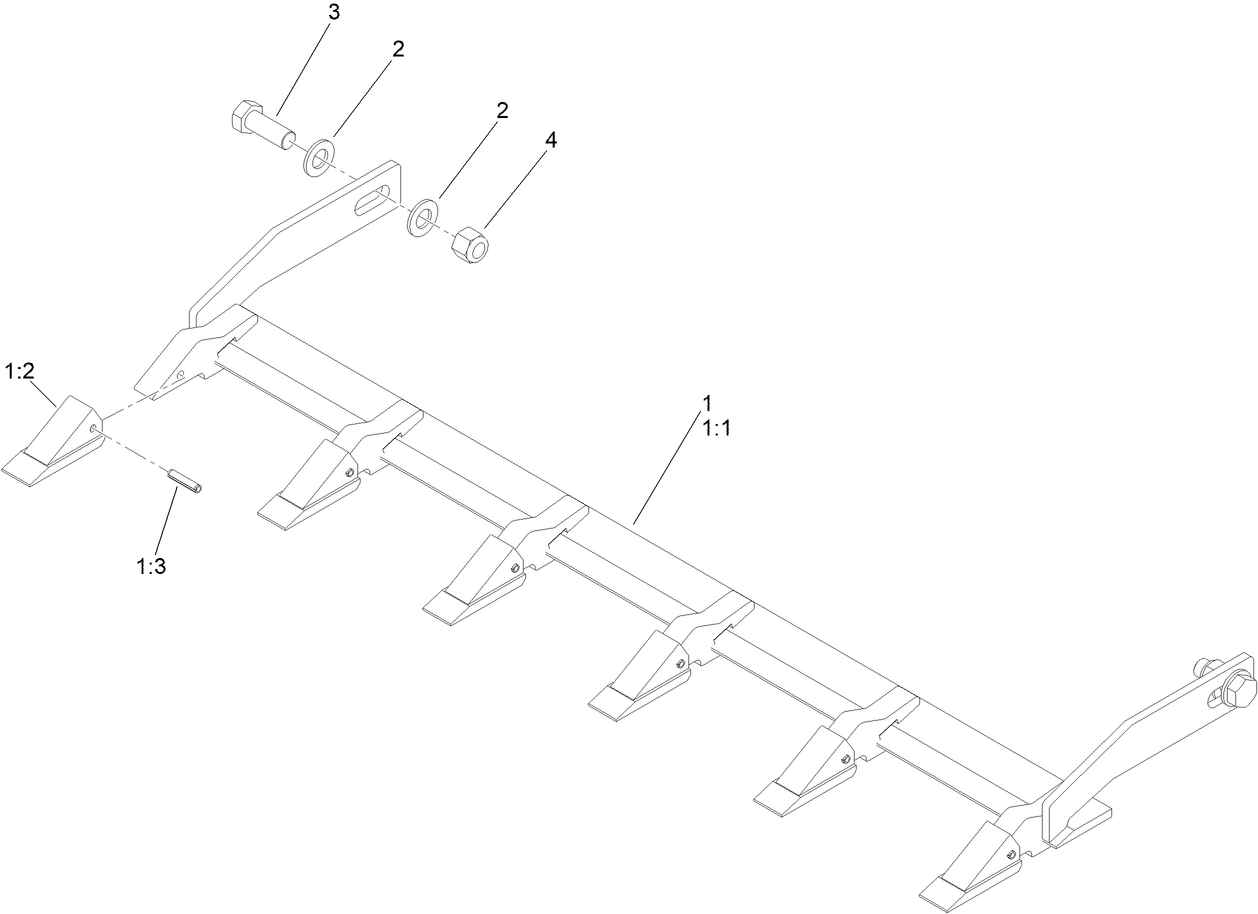 48in Tooth Bar Assembly No. 147-2455