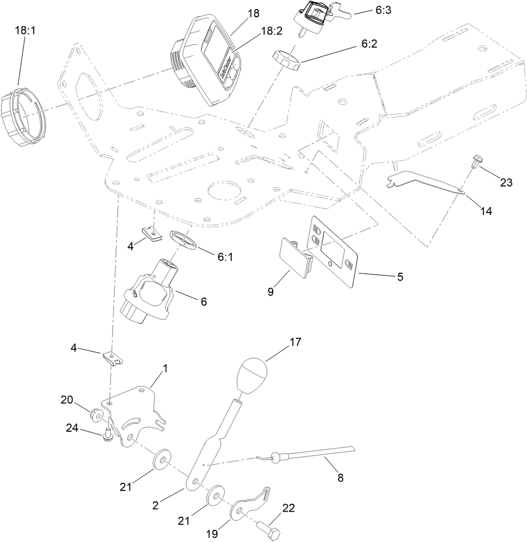 Ignition, Throttle and Choke Control Assembly