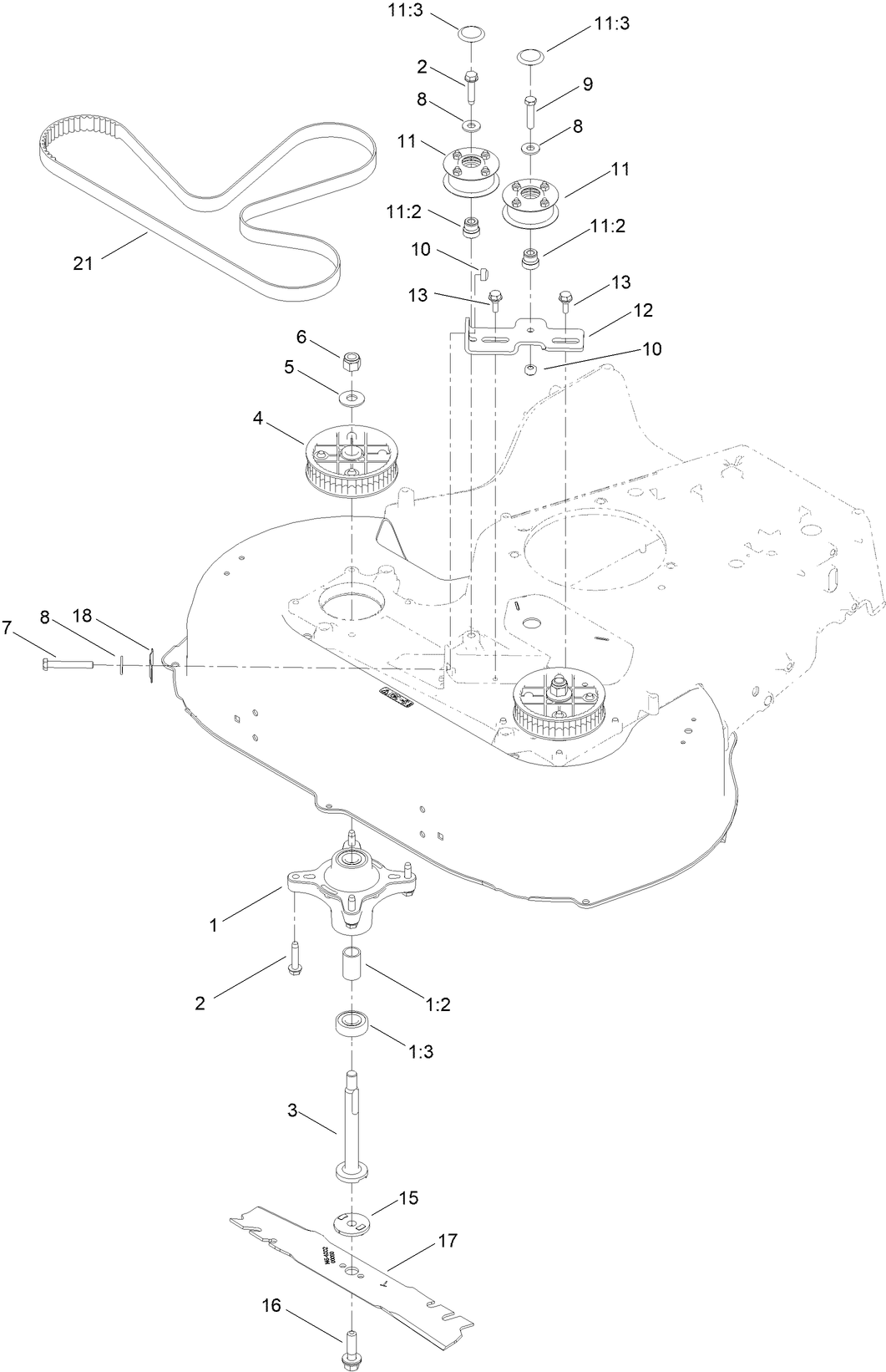 Spindle and Blade Assembly