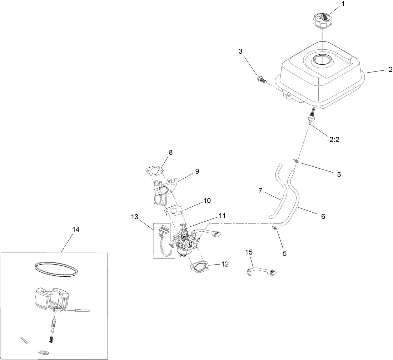 Fuel System and Carburetor Assembly