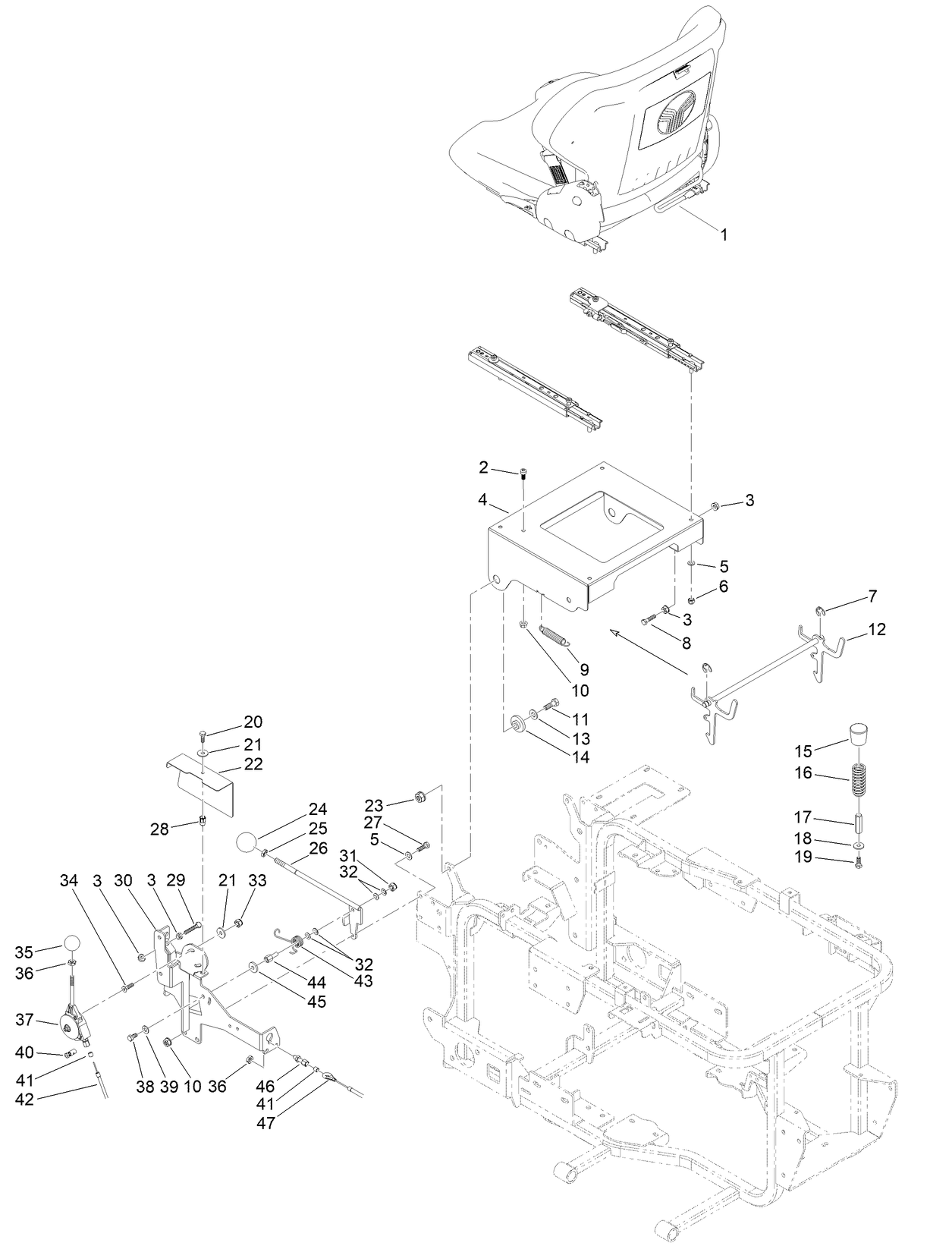 Operator Platform and Seat Assembly